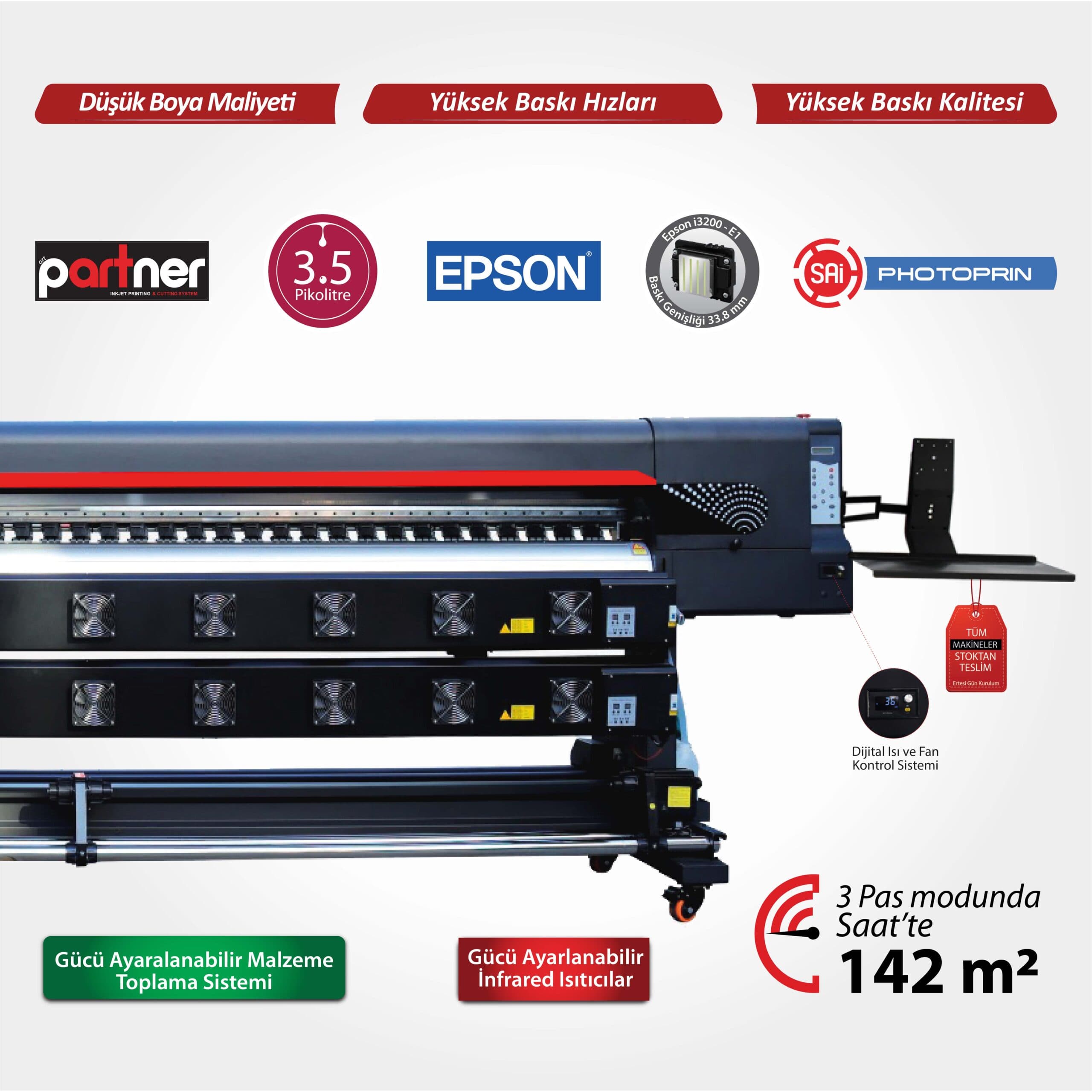 Partner Epson i3200 – 3204 (320cm 4 Kafa) - Görsel 1