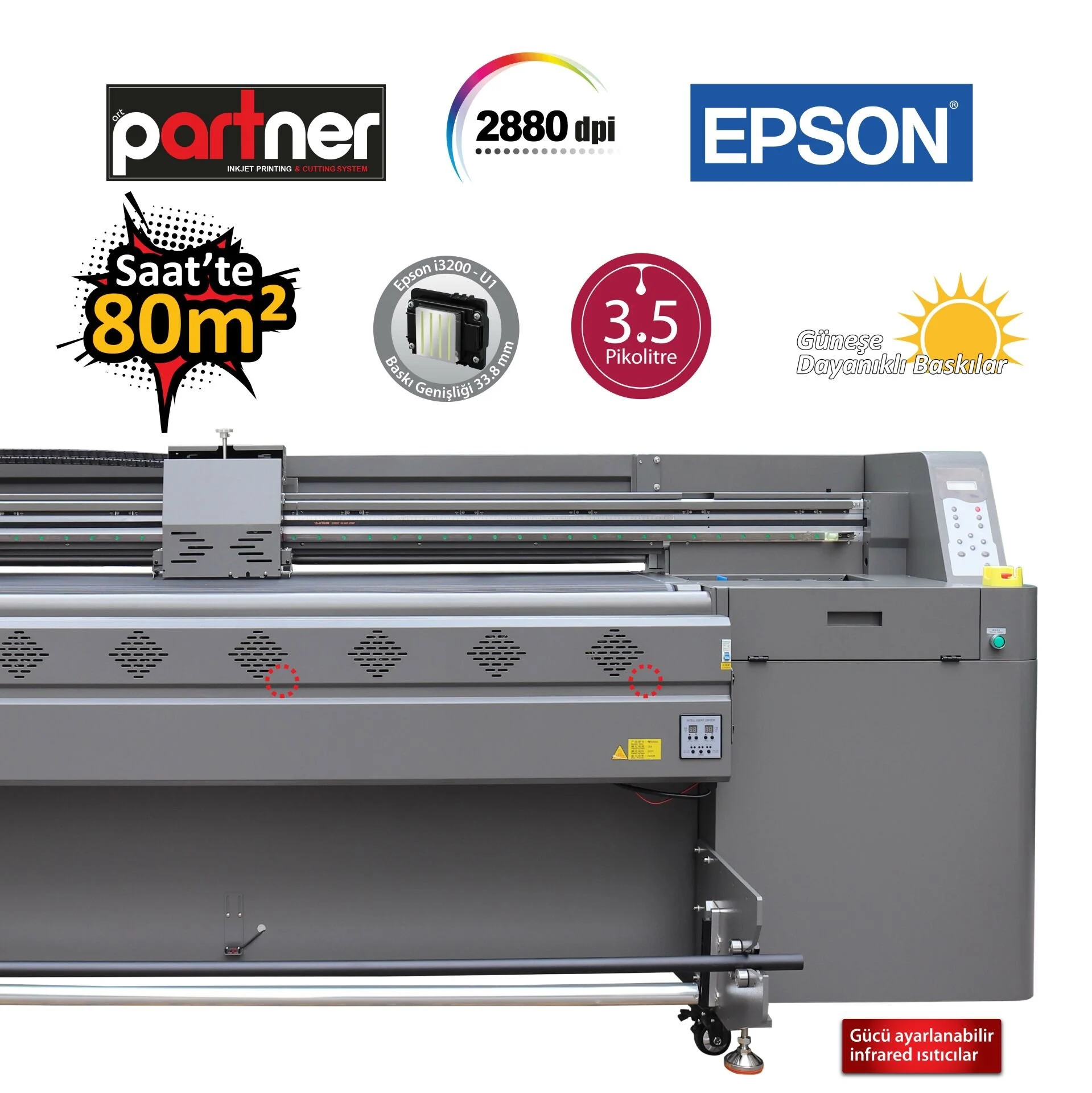 Partner Epson i3200 Hybrid – (180cm 4 Kafa) - Görsel 1
